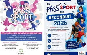 Les PASS-SPORTS sont disponibles